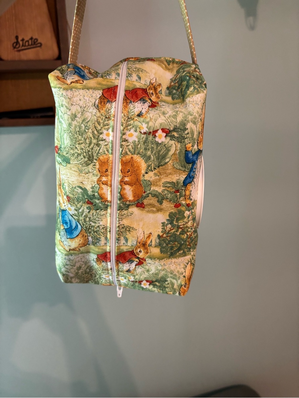 Peter Rabbit Hanging Diaper/Wipes Pouch - Picture 2 of 2